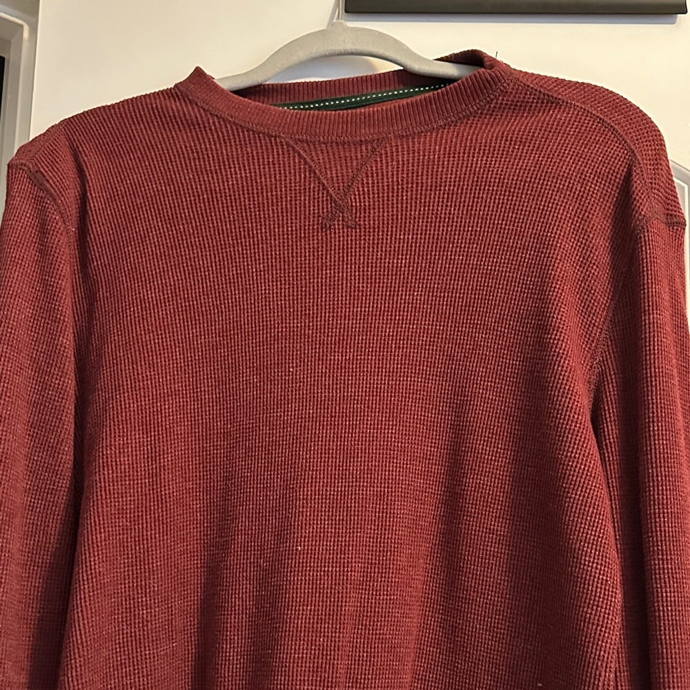G.H. Bass & Co. Men's Brick Red Crewneck Sweater